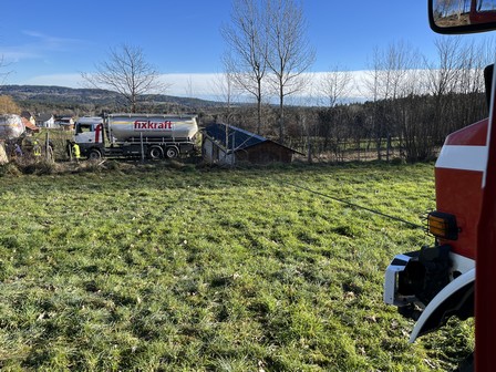 Sicherung des LKWs Foto Sicherung