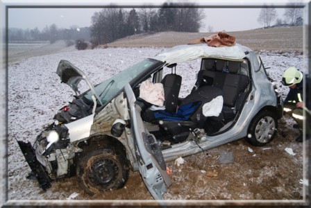 Unfall bei Kreuzung Spital